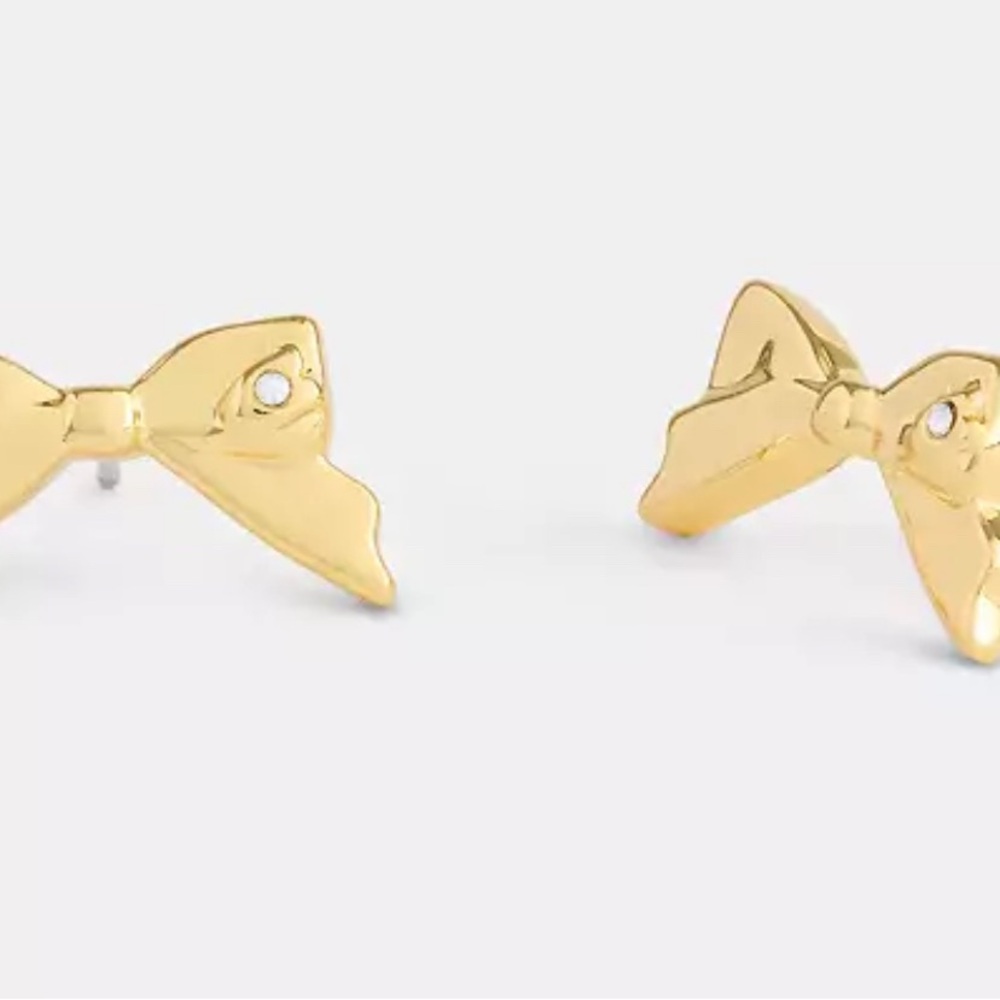 COACH Mini Bow Stud Earrings